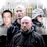 From left to right, Adrian John Carr, Chris Carrig, Jamie McGowan and Nicholas Williamson were all National Socialist Network neo-Nazi group with criminal histories.