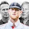 Michael Vaughan, Ben Stokes and Ian Botham.