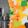 The top 1 per cent earners are concentrated in the wealthy western suburbs. 