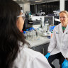 Associate Professor Natalie Trevaskis in a lab at the Monash Institute of Pharmaceutical Sciences. 