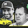 Transport for NSW manager Ibrahim Helmy and Capital Lines & Signs director Andrew Stewart.