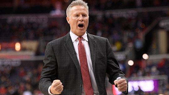 Brett Brown will lead the Boomers to the Tokyo Olympics.