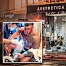 Sanar Ghanim (inset) and the South Yarra beauty salon firebombing. 