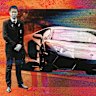 Chao Wang, aka Charlie Lotzke, and a Lamborghini