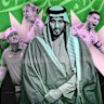 Saudi Crown Prince Mohammed bin Salman, with Bryson DeChambeau, Aryna Sabalenka and Cristiano Ronaldo.