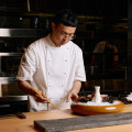 Alex Yu in the kitchen at the newly opened Sokyo Brisbane.