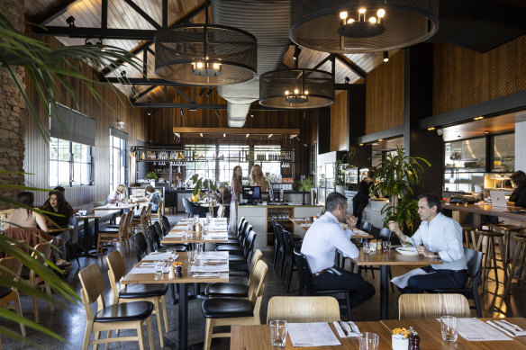 Basq’s interior is a welcoming mix of nooks, tables and counter seating.
