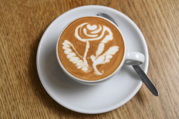 Barista Aum Philthakphon takes latte art to the next level at Udom House.