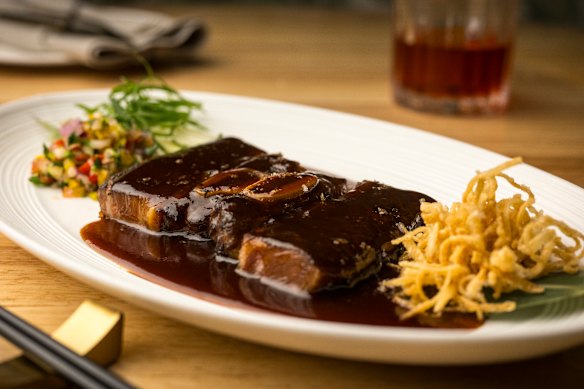 Vegemite is used as a sauce for Angus beef short-ribs ($58).