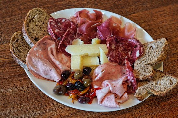 The antipasto for two at Pausa Pranzo in Preston.