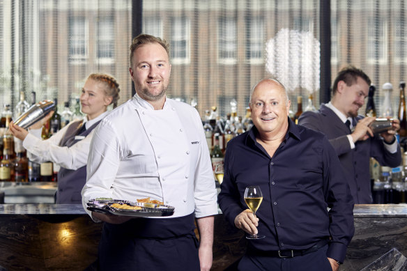 Executive Chef Luke Headon and restaurateur Chris Lucas.