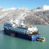 Luxury cruise ship stuck in Greenland freed by fishing vessel