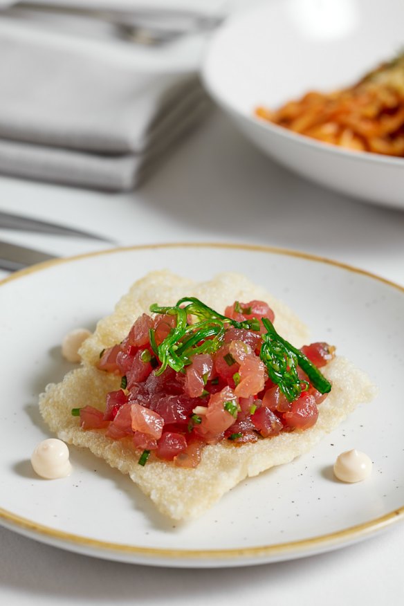 Tuna tartare.