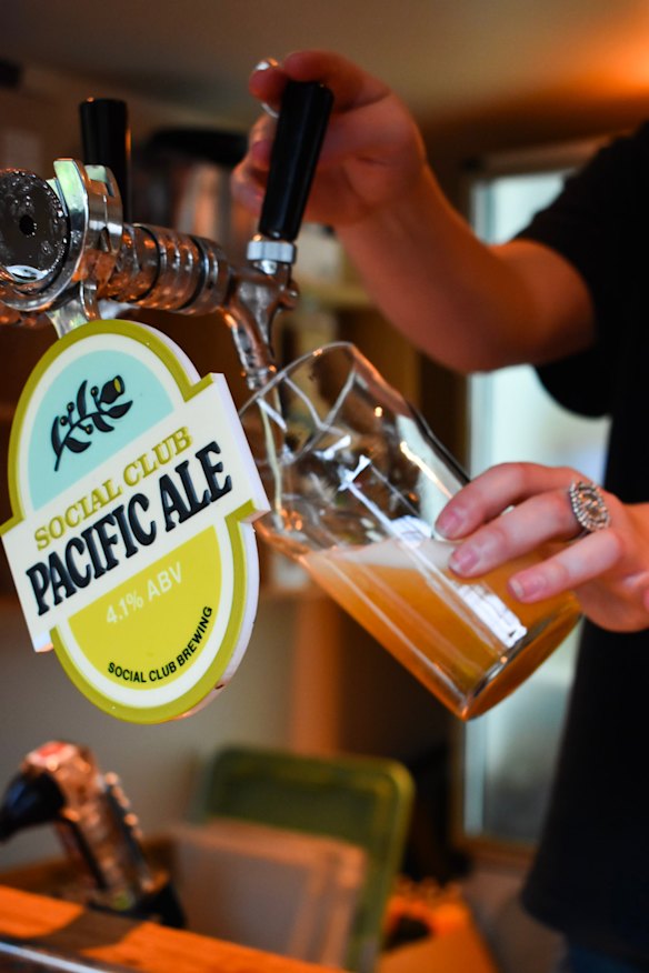 Pop in for craft beer on tap.