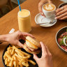 Leaps and Bounds’ breakfast muffin (hot chips optional).