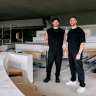 Nick Woodward and Michael Leopold inside Norte, which will open on the Gold Coast in mid-December