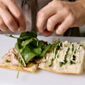 Corbetta’s porchetta sandwich is what happens when an ex-Icebergs chef applies his skill tom the humble sanger.