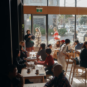 Inside the buzzing Collingwood restaurant.