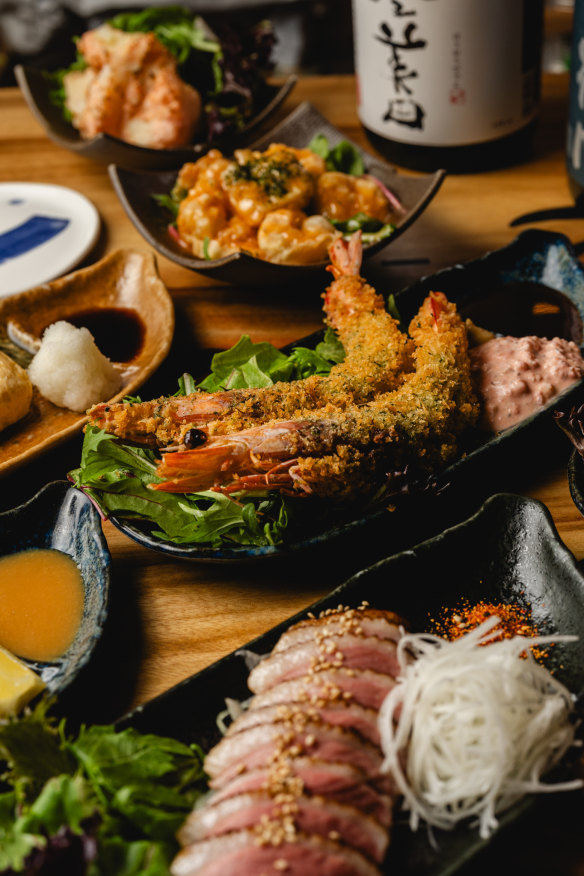 Assorted dishes.