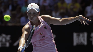 Long drought: Barty is the first Australian to make the final eight at Melbourne Park since Jelena Dokic in 2009.