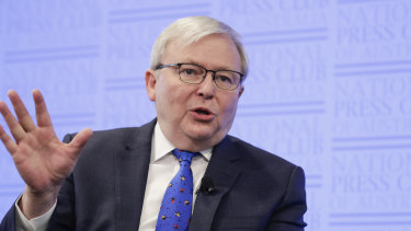 Former prime minister Kevin Rudd says Julian Assange does not deserve to face an effective life sentence in the United States.
