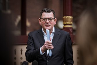 Premier Daniel Andrews was unimpressed with a ‘national plan to vaccinate Sydney’.