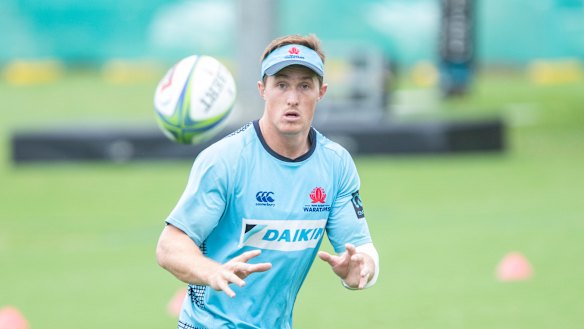 Alex Newsome in action at Waratahs training. 