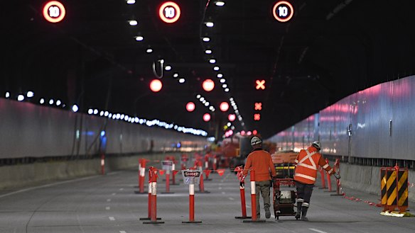 The M4 East will open to motorists next month.