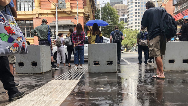 Yesterday's sudden downpour caught Melburnians by surprise. 