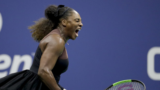 Serena Williams in the US Open final.
