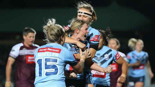 Maddie Studdon has been dropped from the Blues side despite being named player of the match in Origin last year.