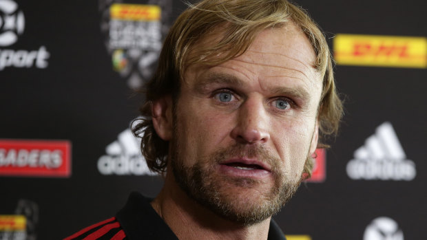 "We’re a proud province and region": Crusaders coach Scott Robertson. 