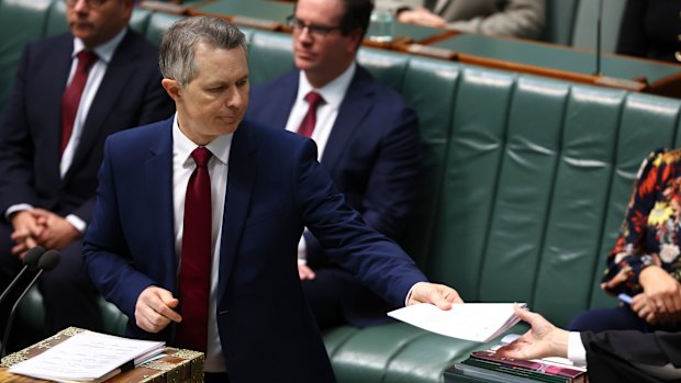 Education Minister Jason Clare introduces a bill to cut student debt.