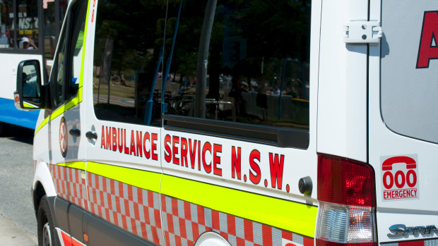 A man was taken to hospital by ambulance after allegedly having a portion of his ear bitten off.