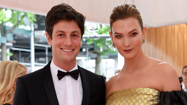 Joshua Kushner and wife Karlie Kloss. Kloss has been openly critical of Trump, from elliptically referring to disagreements with her in-laws on talk shows to holding up a 2020 ballot while wearing a Biden-Harris face mask.
