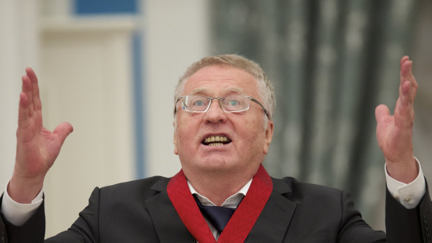 Russian lawmaker Vladimir Zhirinovsky.