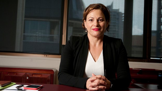 Jackie Trad in 2015, just weeks after she became deputy premier. 
