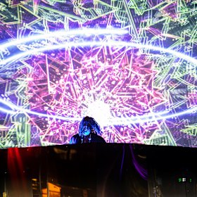Flying Lotus 3D performing at Mona Foma 2020.