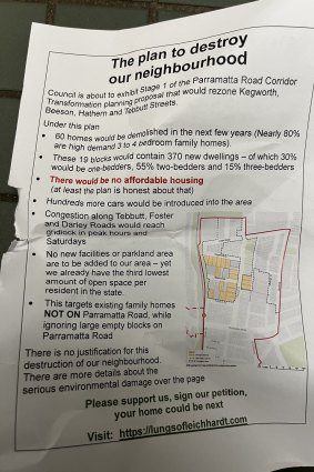 A flyer handed out at polling booths at the weekend during the Indigenous Voice to parliament referendum.