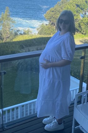 Lorna Gray on her babymoon, the day before her waters broke.