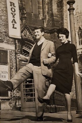 Norris and Blake in England circa 1961. The attraction wasn’t instant, but they were wed nine months after first meeting.