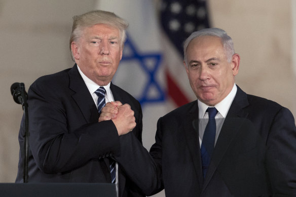 Donald Trump and Benjamin Netanyahu in 2017.