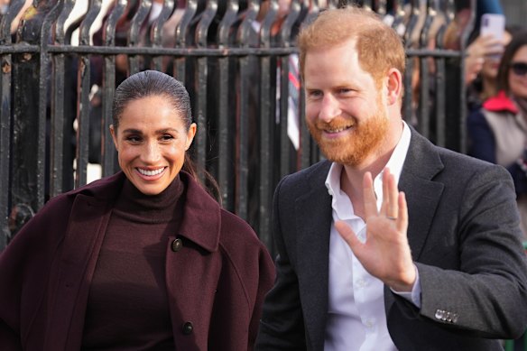 Prince Harry and Meghan in Nottingham this month.