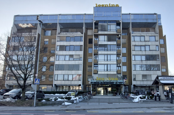 Slovenya'nın Ljubljana kentinde iki Rus casusu olduğu iddia edilen ofis binasının genel görünümü.