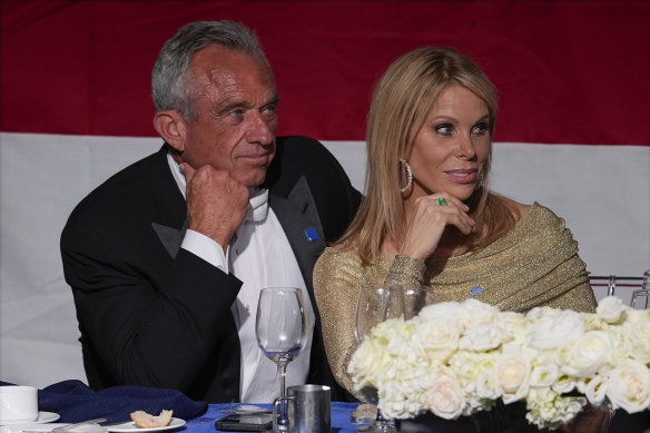 Robert F. Kennedy Jr and wife Cheryl Hines at the charity event. 