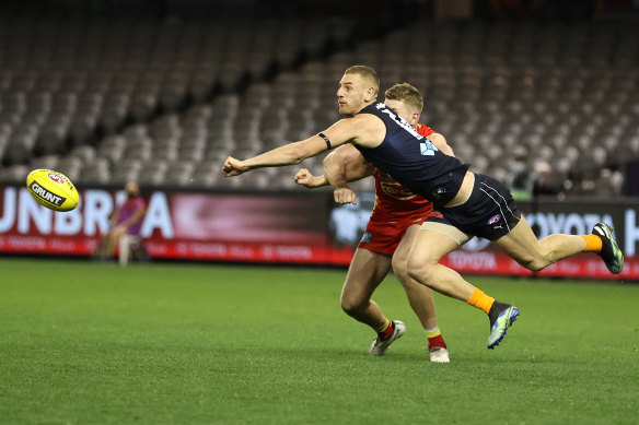 Liam Jones became one of the game’s best defenders at Carlton before retiring due to the AFL’s no-jab, no-play COVID vaccination policy.