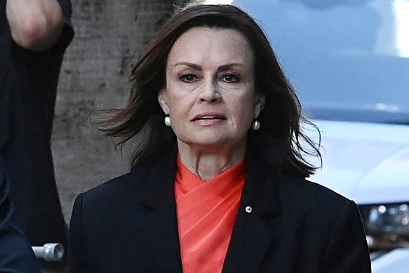 Lisa Wilkinson arrives at Federal Court in Sydney on Tuesday.