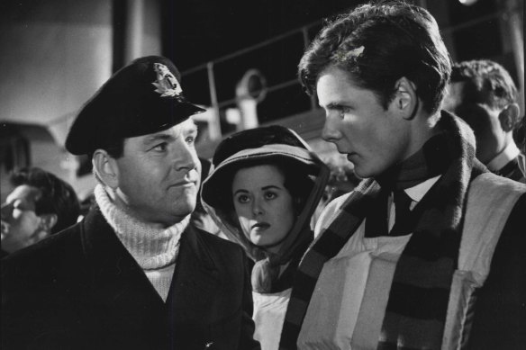 Kenneth More in A Night to Remember (1958), the story of the sinking of the Titanic.