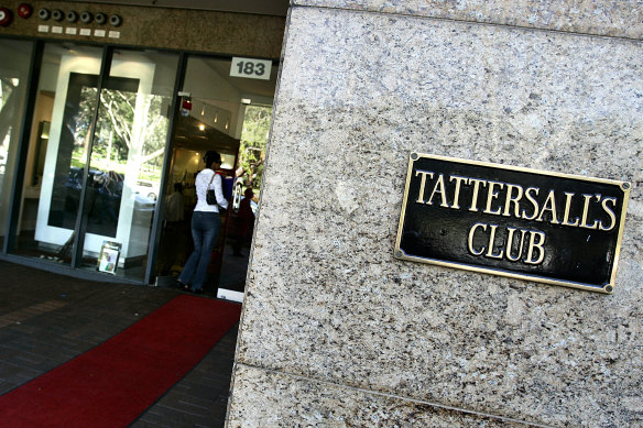 The Tattersall’s Club on Elizabeth Street.
