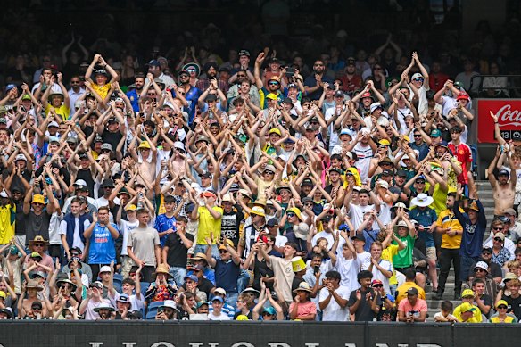Big crowds at the Australia-India test series helped lift the ecoomy through the December quarter.